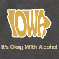 Funny Iowa Its Okay With Alcohol Iowa Joke Gift Vector Backpack