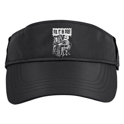 Fix It In Pre Classic Funny Vintage Unisex Adult Drive Performance Visor