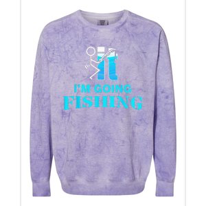 Fuck It Im Going Fishing Colorblast Crewneck Sweatshirt