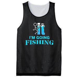 Fuck It Im Going Fishing Mesh Reversible Basketball Jersey Tank