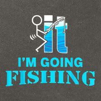 Fuck It Im Going Fishing Cotton Canvas Backpack