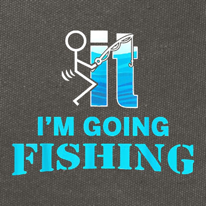Fuck It Im Going Fishing Cotton Canvas Backpack