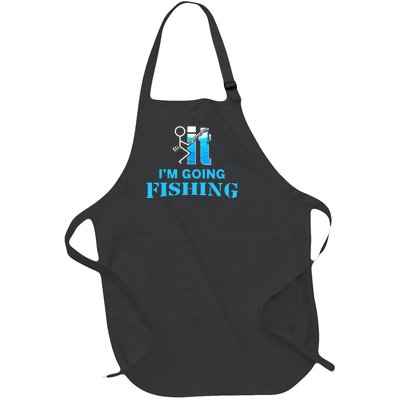 Fuck It Im Going Fishing Full-Length Apron With Pockets