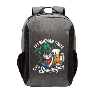Funny If I Shenan Once I’Ll Shenanigan St Patricks Day Cat Vector Backpack