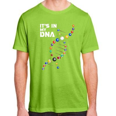 Funny Its In My Dna Pool Billiard Billiards Team Gift Adult ChromaSoft Performance T-Shirt