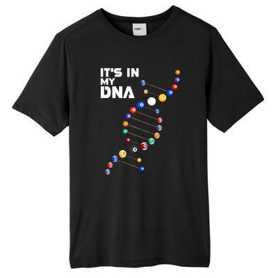 Funny Its In My Dna Pool Billiard Billiards Team Gift Tall Fusion ChromaSoft Performance T-Shirt