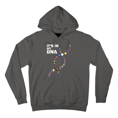 Funny Its In My Dna Pool Billiard Billiards Team Gift Hoodie