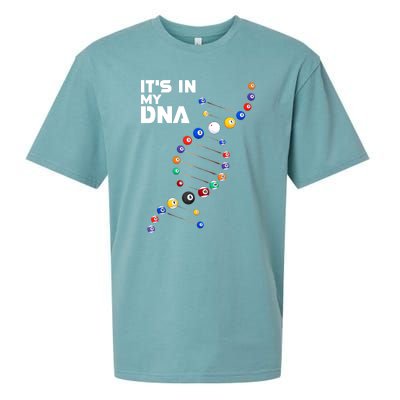 Funny Its In My Dna Pool Billiard Billiards Team Gift Sueded Cloud Jersey T-Shirt