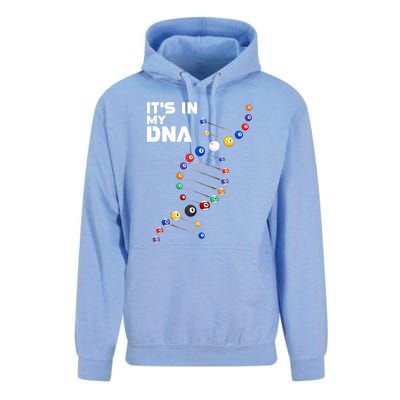 Funny Its In My Dna Pool Billiard Billiards Team Gift Unisex Surf Hoodie