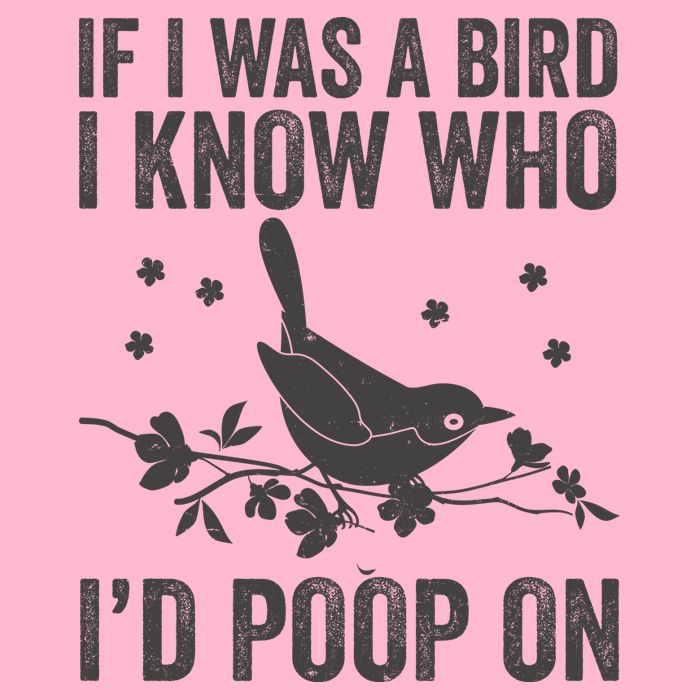 Funny If I Was A Bird I Know Who I'd Poop On Mousepad