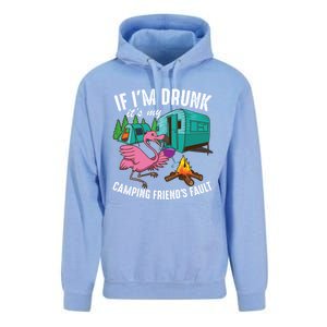 Funny If IM Drunk ItS My FriendS Fault Cool Campers Gift Great Gift Unisex Surf Hoodie