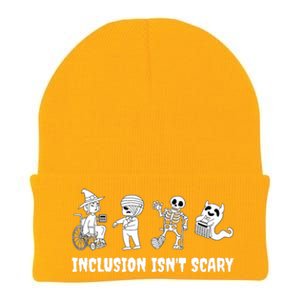 Funny Inclusion IsnT Scary Teacher Halloween 2024 Knit Cap Winter Beanie