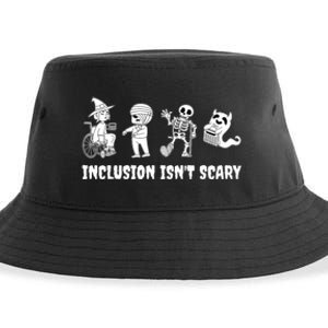 Funny Inclusion IsnT Scary Teacher Halloween 2024 Sustainable Bucket Hat