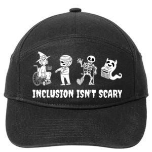 Funny Inclusion IsnT Scary Teacher Halloween 2024 7-Panel Snapback Hat