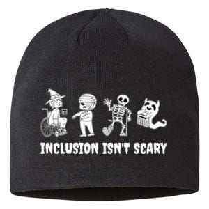 Funny Inclusion IsnT Scary Teacher Halloween 2024 Sustainable Beanie