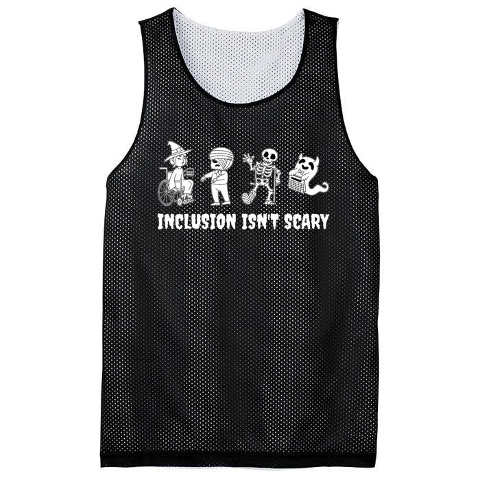 Funny Inclusion IsnT Scary Teacher Halloween 2024 Mesh Reversible Basketball Jersey Tank