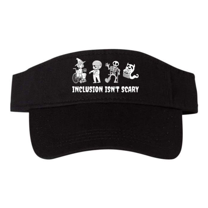 Funny Inclusion IsnT Scary Teacher Halloween 2024 Valucap Bio-Washed Visor