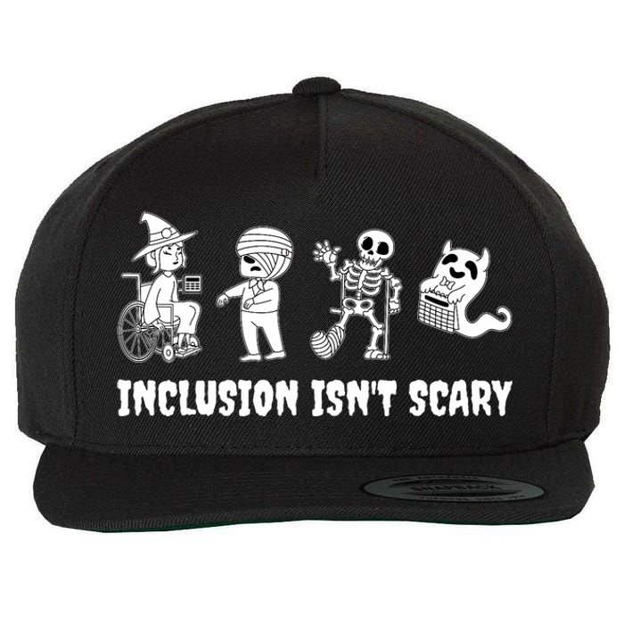 Funny Inclusion IsnT Scary Teacher Halloween 2024 Wool Snapback Cap