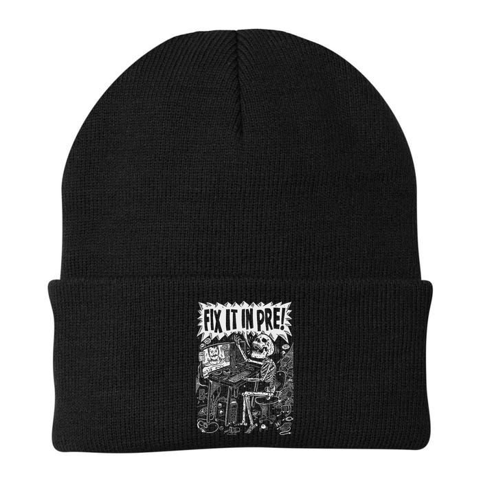 Fix It In Pre Skeleton Computer Bones Funny Knit Cap Winter Beanie