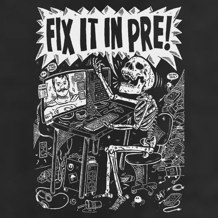 Fix It In Pre Skeleton Computer Bones Funny Knit Cap Winter Beanie