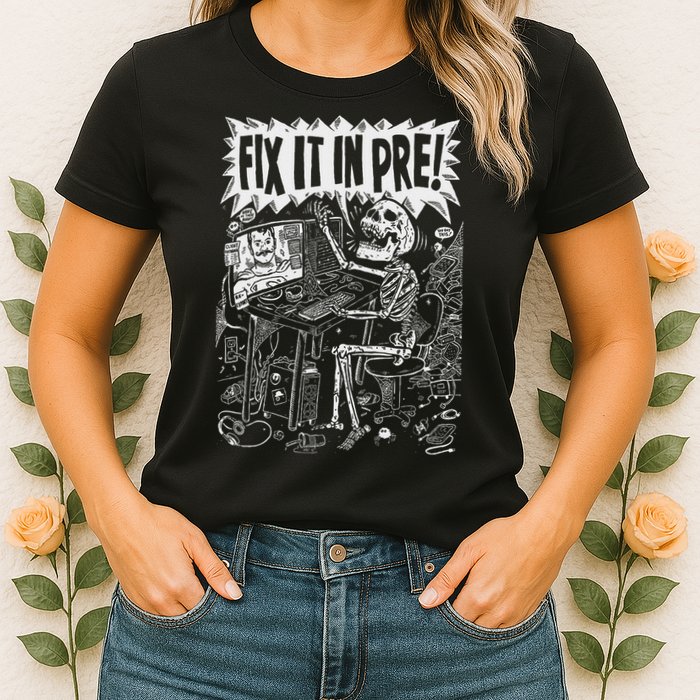 Fix It In Pre Skeleton Computer Bones Funny Women's T-Shirt