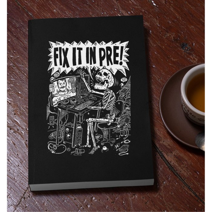 Fix It In Pre Skeleton Computer Bones Funny Permanent Decal Sticker