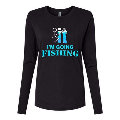 Fuck It I'm Going Fishing Womens Cotton Relaxed Long Sleeve T-Shirt