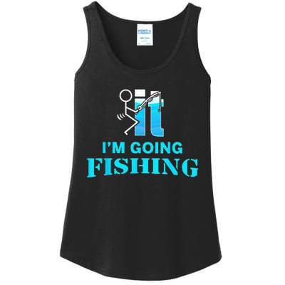 Fuck It I'm Going Fishing Ladies Essential Tank