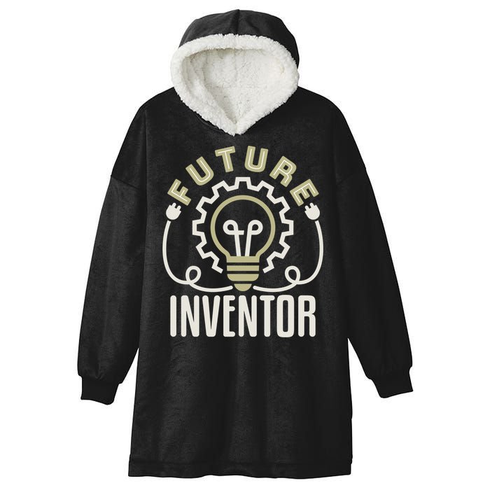 Future Inventor Inventing Innovator Artificial Intelligence Gift Hooded Wearable Blanket