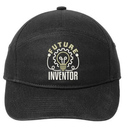 Future Inventor Inventing Innovator Artificial Intelligence Gift 7-Panel Snapback Hat