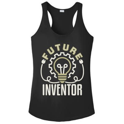 Future Inventor Inventing Innovator Artificial Intelligence Gift Ladies PosiCharge Competitor Racerback Tank