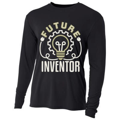 Future Inventor Inventing Innovator Artificial Intelligence Gift Cooling Performance Long Sleeve Crew