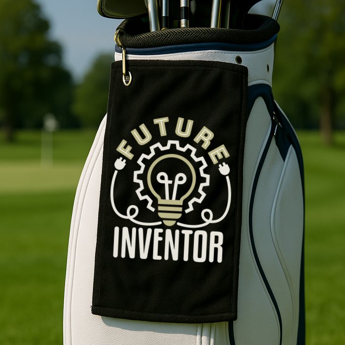 Future Inventor Inventing Innovator Artificial Intelligence Gift Golf Towel