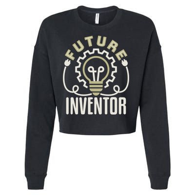 Future Inventor Inventing Innovator Artificial Intelligence Gift Cropped Pullover Crew