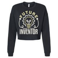 Future Inventor Inventing Innovator Artificial Intelligence Gift Cropped Pullover Crew