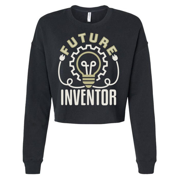 Future Inventor Inventing Innovator Artificial Intelligence Gift Cropped Pullover Crew
