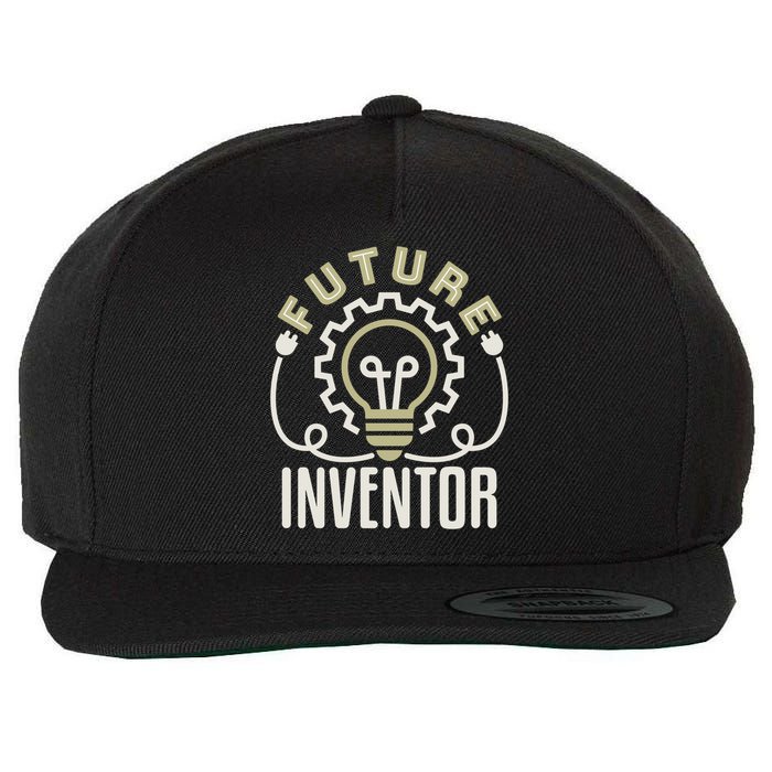 Future Inventor Inventing Innovator Artificial Intelligence Gift Wool Snapback Cap