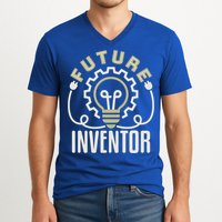 Future Inventor Inventing Innovator Artificial Intelligence Gift V-Neck T-Shirt