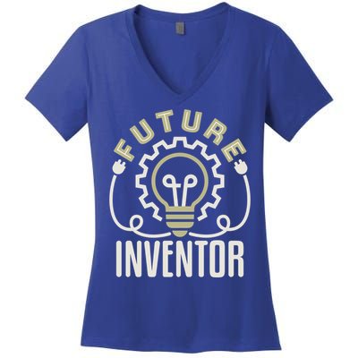 Future Inventor Inventing Innovator Artificial Intelligence Gift Women's V-Neck T-Shirt