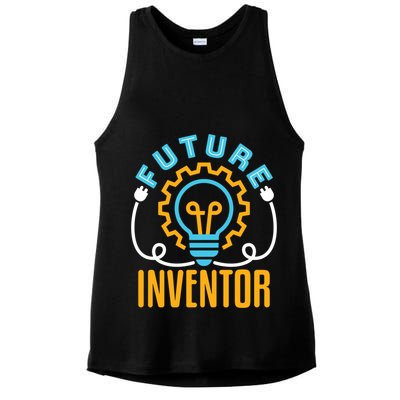 Future Inventor Inventing Innovator Creator Lightbulb Meaningful Gift Ladies PosiCharge Tri-Blend Wicking Tank