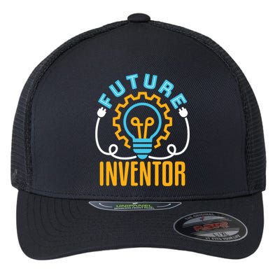 Future Inventor Inventing Innovator Creator Lightbulb Meaningful Gift Flexfit Unipanel Trucker Cap