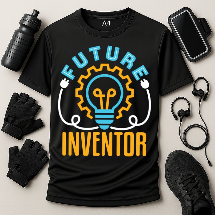 Future Inventor Inventing Innovator Creator Lightbulb Meaningful Gift Performance Shirt