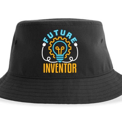 Future Inventor Inventing Innovator Creator Lightbulb Meaningful Gift Sustainable Bucket Hat