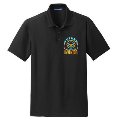 Future Inventor Inventing Innovator Creator Lightbulb Meaningful Gift Dry Zone Grid Polo