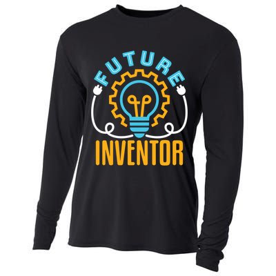 Future Inventor Inventing Innovator Creator Lightbulb Meaningful Gift Cooling Performance Long Sleeve Crew