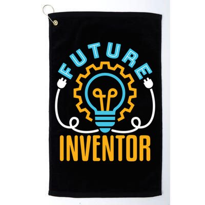 Future Inventor Inventing Innovator Creator Lightbulb Meaningful Gift Golf Towel