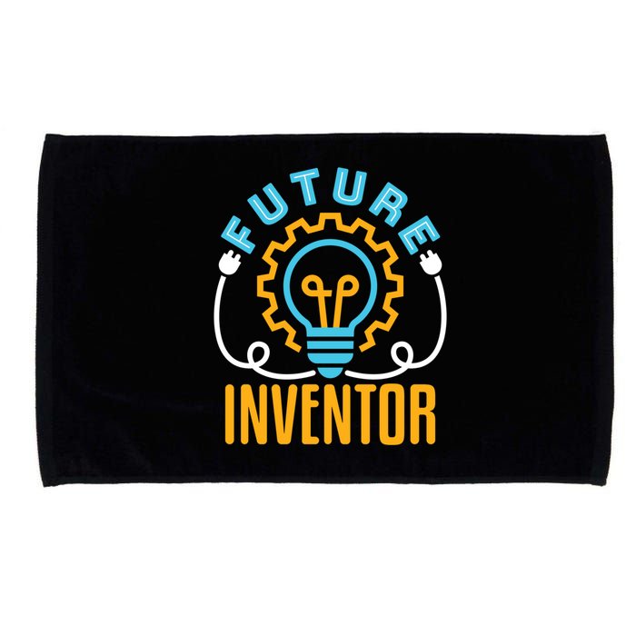 Future Inventor Inventing Innovator Creator Lightbulb Meaningful Gift Microfiber Hand Towel