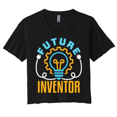 Future Inventor Inventing Innovator Creator Lightbulb Meaningful Gift Crop Top