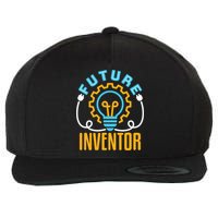 Future Inventor Inventing Innovator Creator Lightbulb Meaningful Gift Wool Snapback Cap