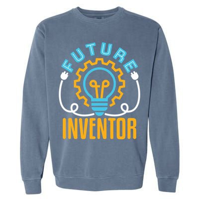 Future Inventor Inventing Innovator Creator Lightbulb Meaningful Gift Garment-Dyed Sweatshirt